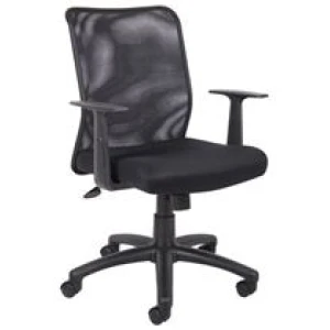 SS-B6-103BK MESH BACK WEB CHAIR WITH ARMS