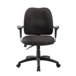 SS-B2-01MBK MID BACK CHAIR W/ ARMS