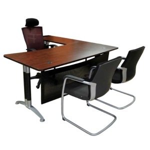 PRIME 1800X1900 L-SHAPE DESK MAHAGONY COLOUR