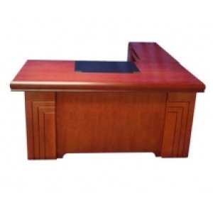 DB-2326 EXECUTIVE OFFICE WOOD DESK  WITH PEDESTAL AND SIDE TABLE