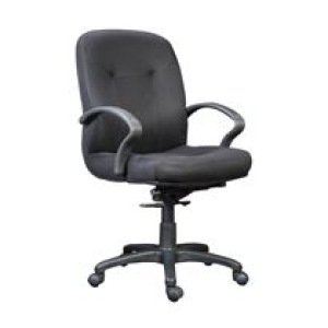SS-5345BK MED BACK ADJUSTABLE CHAIR