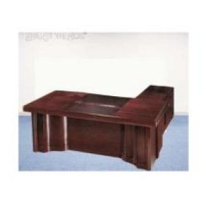 DB-516 EXECUTIVE OFFICE WOOD DESK  WITH PEDESTAL AND SIDE TABLE