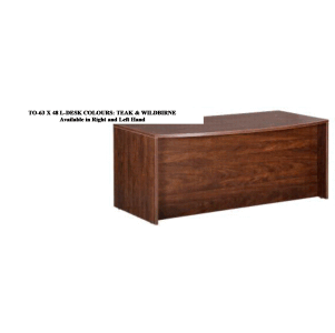 60 X 30 BOW-FRONT DESK