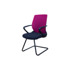 ANJI SIDE MESH CHAIR W/ARMS - PURPLE