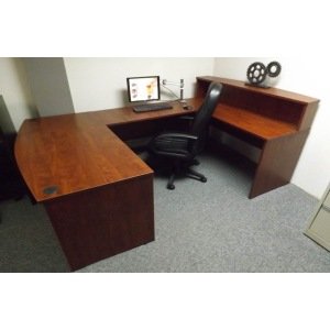 BOW FRONT DESK UNIT