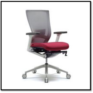 SS-50 H.B. EXECUTIVE CHAIR W/O HEADREST - RED