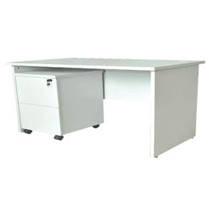 SS-48X 28 & 60X30 DESK GREY WITH PEDESTAL